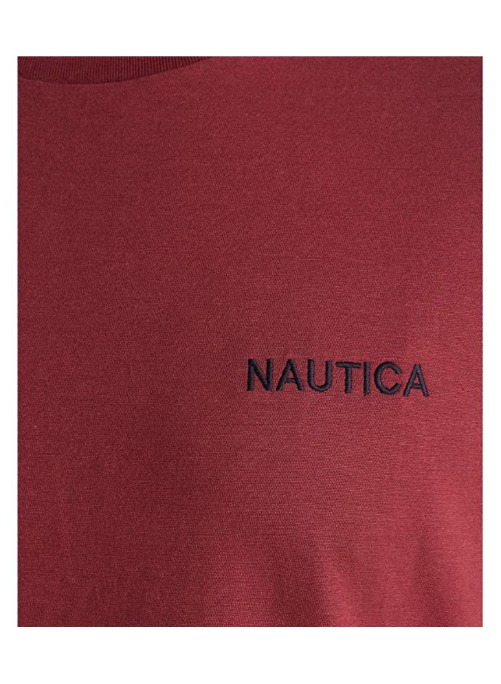 NAUTICA Nautica Men's Short Sleeve Solid Crew Neck T-Shirt, Barolo Solid, L  - Image 3