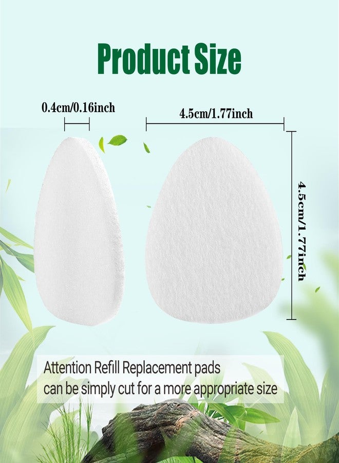 haizusai 60 Pack White Refill Pads Compatible with Homedics Humidifier Essential Oil Diffuser Replacement Microfiber Triangle Tray Pads - Image 3