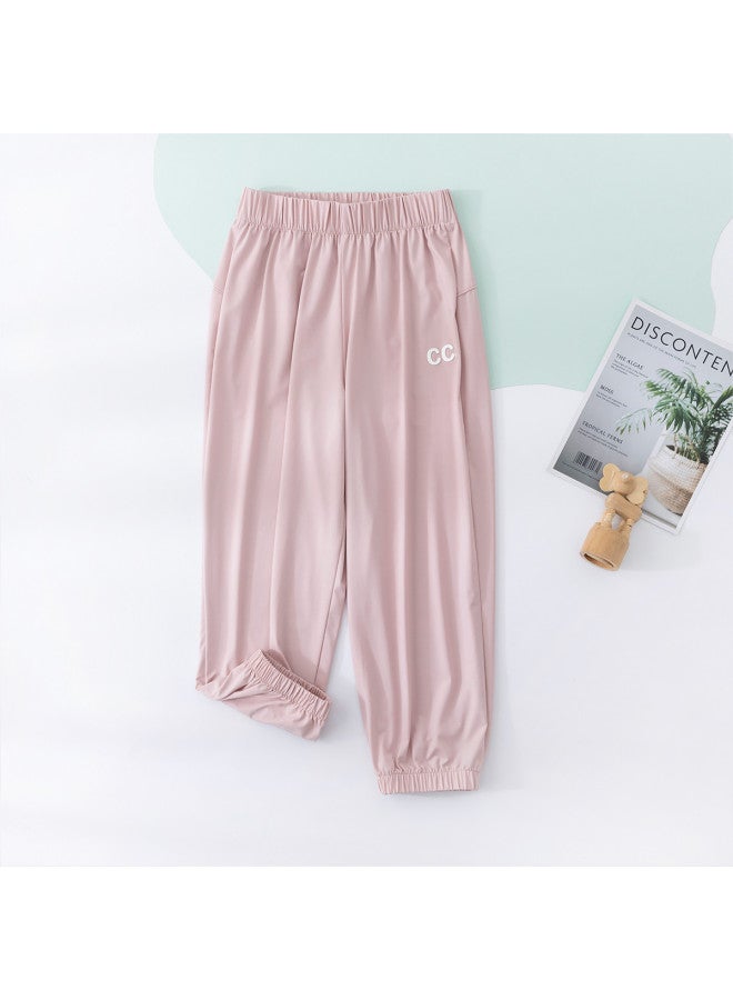 Bumblebee Kids Outdoor Sports Pants, Boys & Girls Elastic Cuff Harem Pants, Student Loose-fit Long Pants, Breathable Sweat-wicking - Image 2