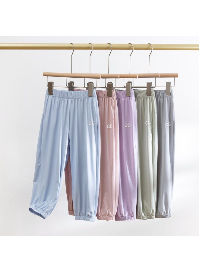 Bumblebee Kids Outdoor Sports Pants, Boys & Girls Elastic Cuff Harem Pants, Student Loose-fit Long Pants, Breathable Sweat-wicking - Image 4