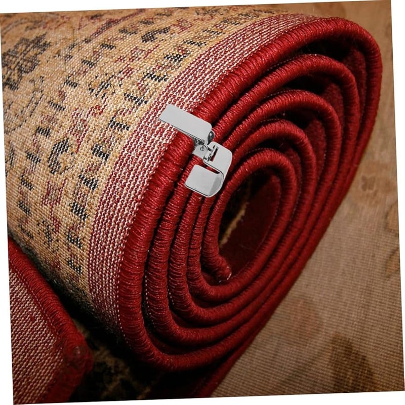 Heavy Duty Metal Clips For Rugs Curtains Backdrops Silver 4 Pack - Image 5