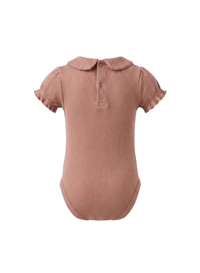 Babies & More Babies & More Newborn Girls Peach Romper