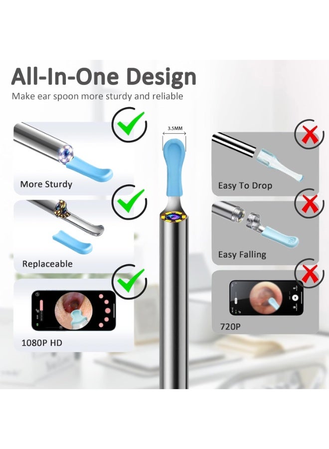 Generic Ear Wax Removal Tool (Base charge), Ear Cleaner,9 LED Light, Wireless Ear Wax Removal Kit with 9 Ear Pick, Ear Wax Removal  - Image 3