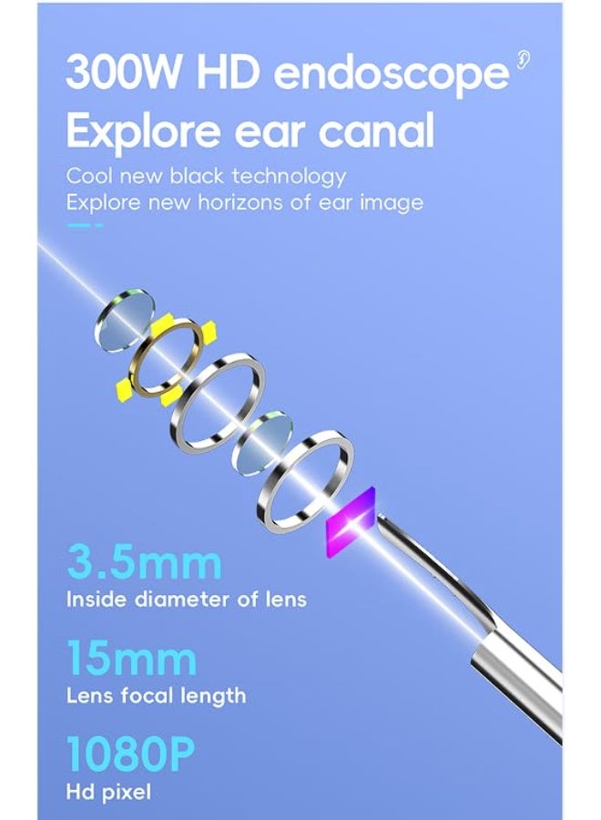 Generic Ear Wax Removal Tool (Base charge), Ear Cleaner,9 LED Light, Wireless Ear Wax Removal Kit with 9 Ear Pick, Ear Wax Removal  - Image 4