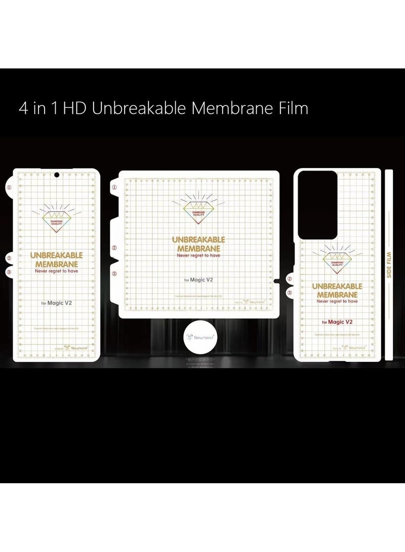 general UnBreakable Membrane Hydrogel Gel Film Compatible with Honor Magic V2 Front Back Screen Protector Protective film - Image 2