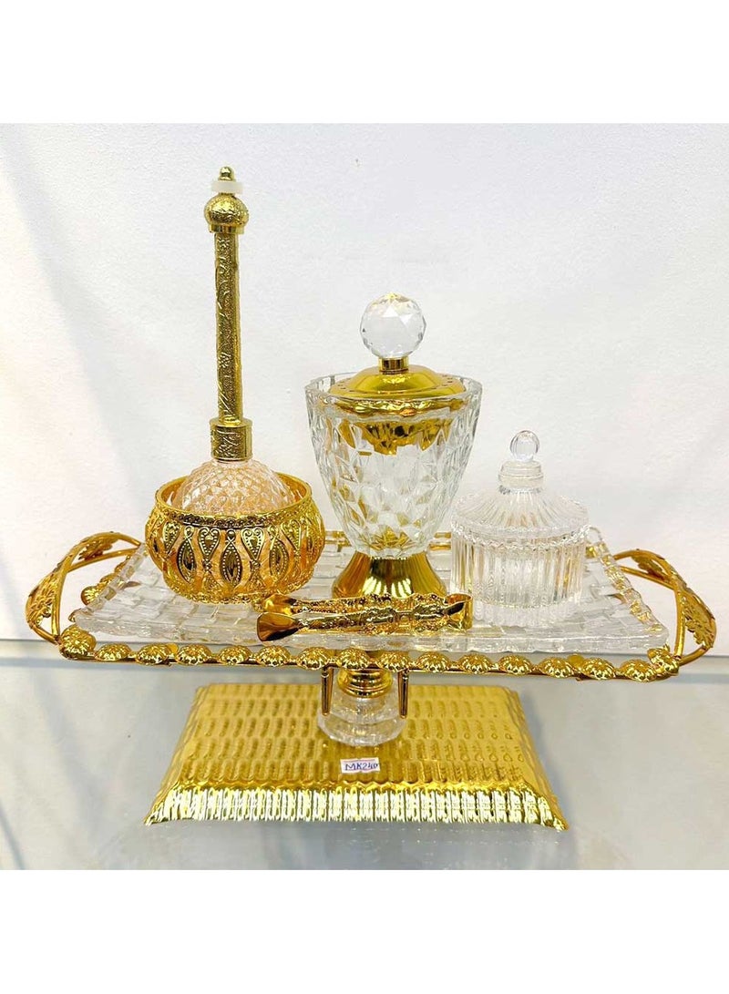 Bosidin Golden Premium Incense Burner Set for Home Fragrance and Decore- MK240