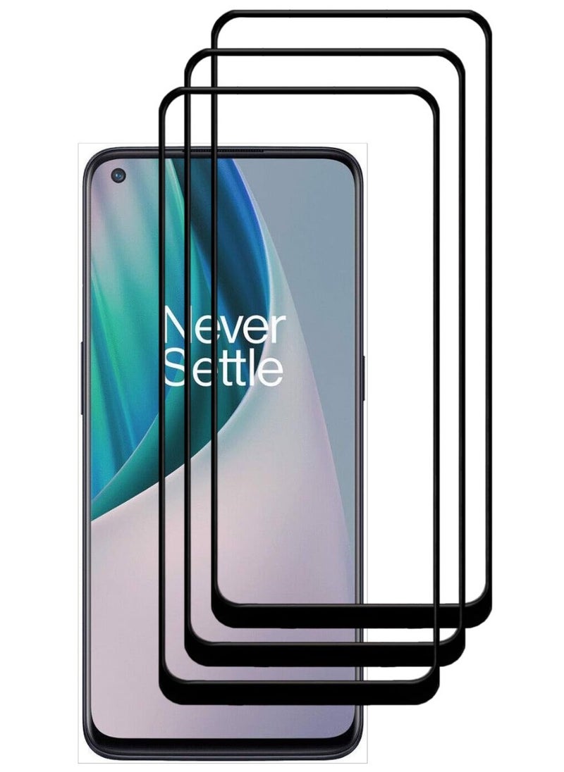 ACLIX 3 Pieces Antistatic ESD Dustproof Premium Quality High Definition Tempered Glass Screen Protector Designed For OnePlus Nord N10 5G - Image 1