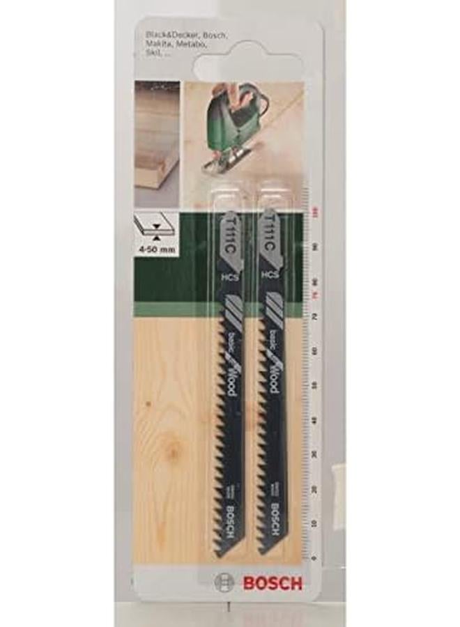 BOSCH Jigsaw Blades For Wood T111C Jigsaw Blade Hcs 2 609 256 716 - Image 2