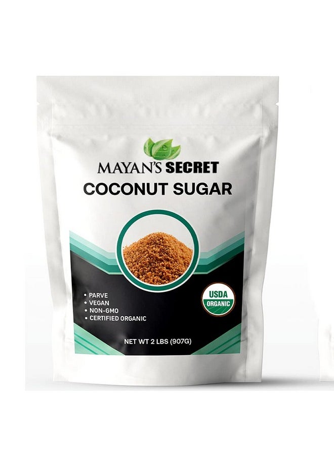 Mayan's Secret Mayan's Secret 2 lbs USDA Certified Brown Coconut Sugar Organic for Baking - Low Glycemic | Unrefined | Trace Minerals  - Image 1