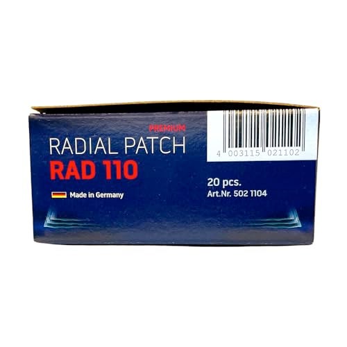Rema Tip Top RAD110 Radial Tire Patches – 2” x 2-3/4” Self-Vulcanizing Flat Tire Universal Repair Patches – 20 Count - Image 5