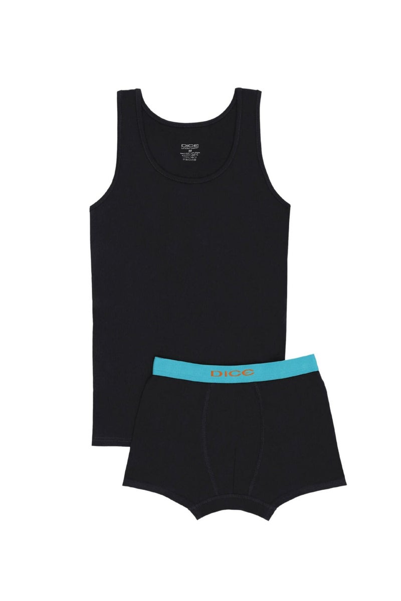 DICE Pack of 2 Men's Tank Top and Boxer Brief Set, Multicolor - Image 4