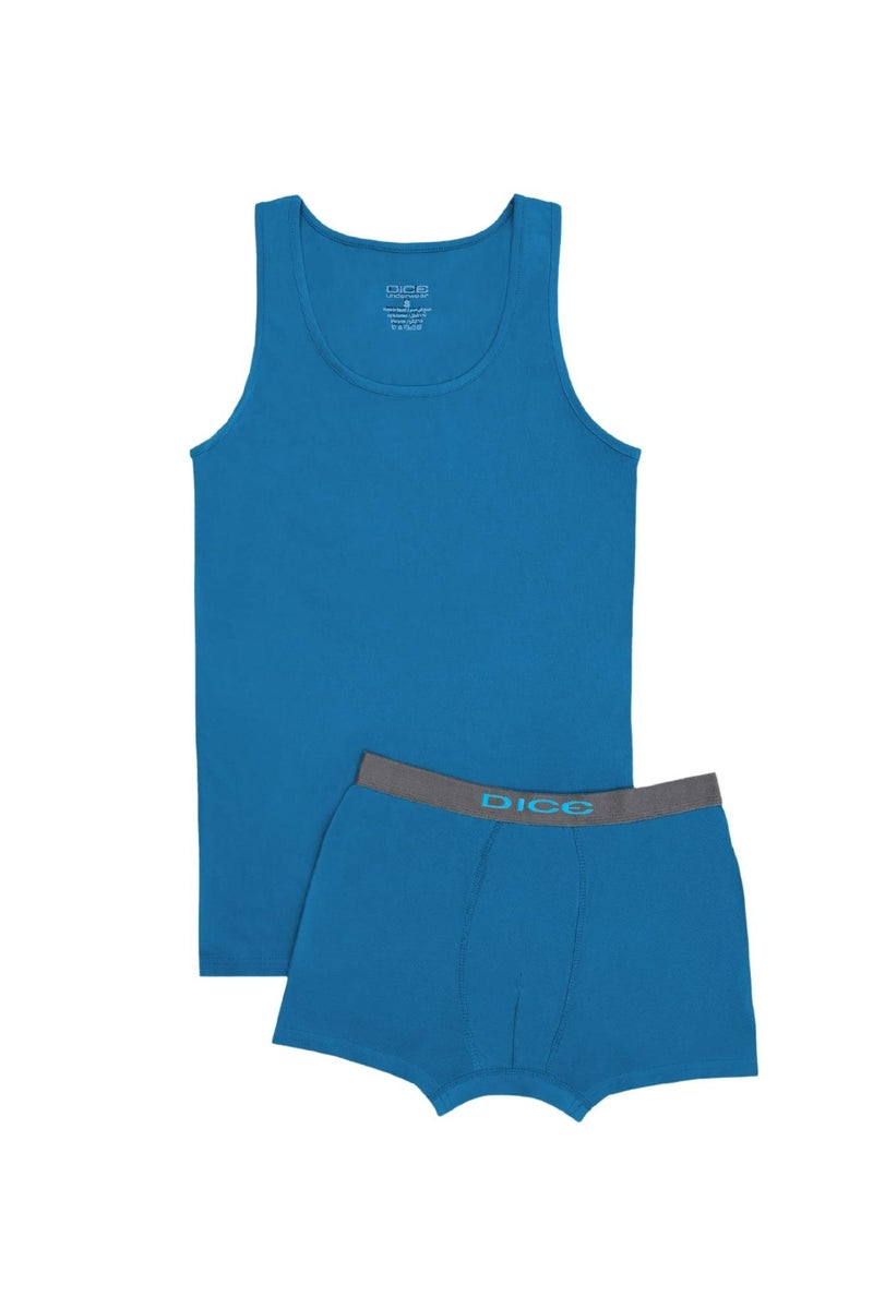 DICE Pack of 2 Men's Tank Top and Boxer Brief Set, Multicolor - Image 5