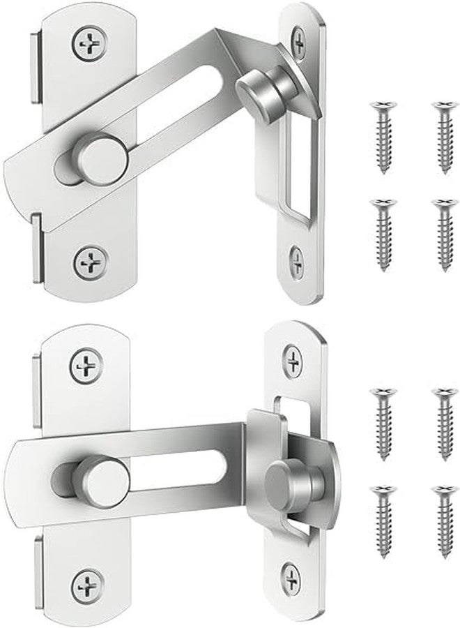DRAWBRIDGE Flip Latch Lock | Heavy Duty Stainless Steel Bar Latch | Safety Door Bolt Latch Lock for Home Window Door Door Bolt Lock Sliding Antique Gate Flip with Screws (1) - Image 3