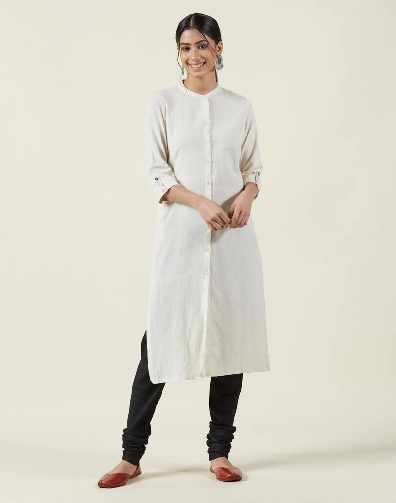 Fabindia  Viscose Tussar Tie Up Churidar for Women | Best Price UAE
