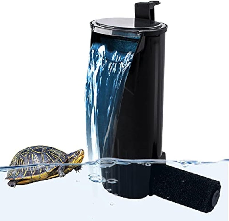 PULACO Aquarium Internal Filter 3 to 20 Gallons, for Turtle Tanks, Reptiles, Amphibians, Frog, Cichlids, Newt or Fish Tank - Image 1