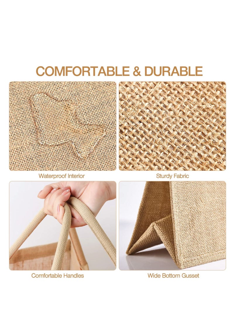PRINTSHOP4ME Ramadan Mubarak Jute Tote Bags - Eco-Friendly Jute Grocery and Shopping Bags - Perfect for Shopping and Groceries Tote Bags - Gift for Ramadan - Ramadan Kareem Themed Jute Bag  - Image 3