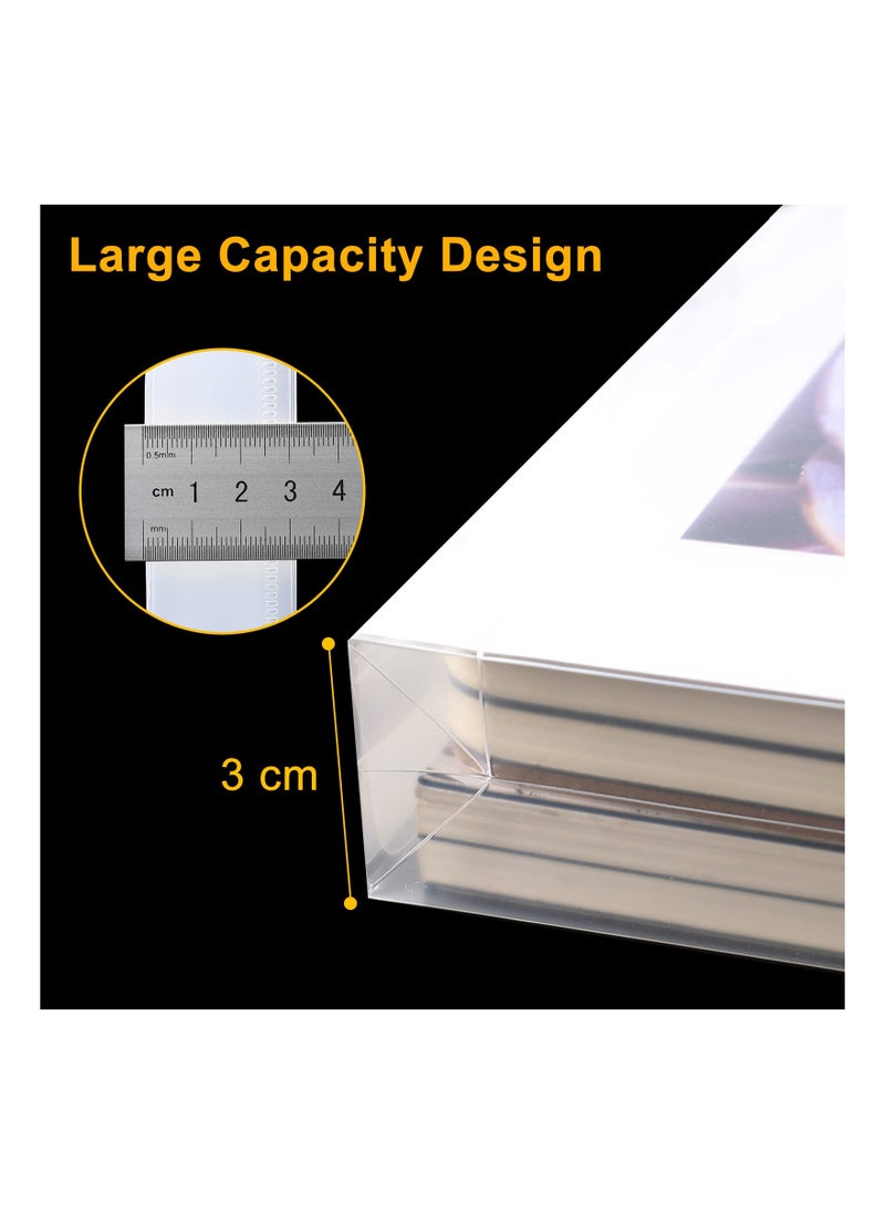 Generic - Clear A4 Plastic Wallets Folder - Waterproof Document Envelopes with 3cm Expansion and String Tie Closure, Ideal for Office, School, and Travel (20 Pack) - Image 1
