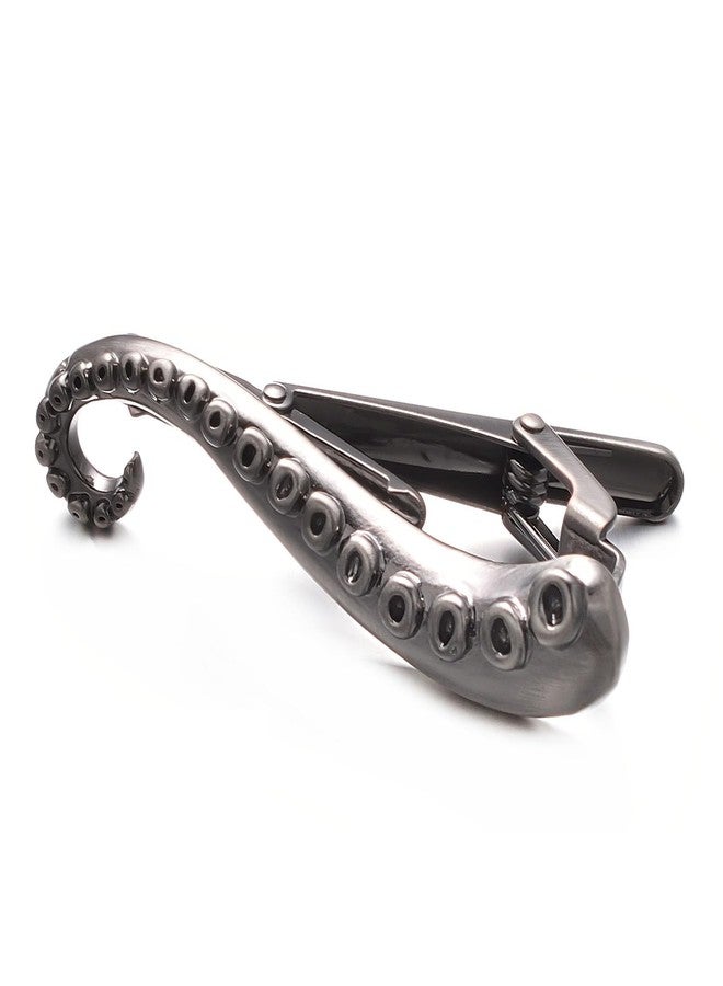Yoursfs Unique Grey Octopus Tie Clips For Men Fun Octopus Tentacle Tie Clips Personalized Mens Jewelry Accessories - Image 4