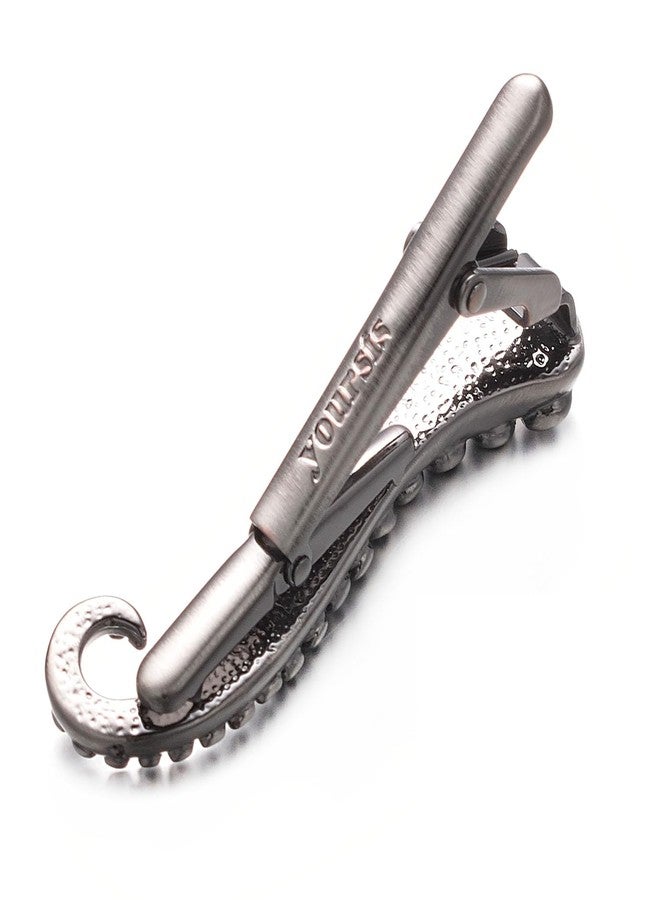 Yoursfs Unique Grey Octopus Tie Clips For Men Fun Octopus Tentacle Tie Clips Personalized Mens Jewelry Accessories - Image 5