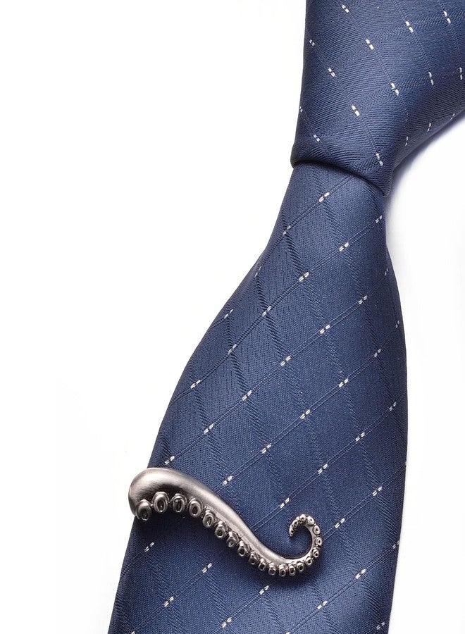 Yoursfs Unique Grey Octopus Tie Clips For Men Fun Octopus Tentacle Tie Clips Personalized Mens Jewelry Accessories - Image 2