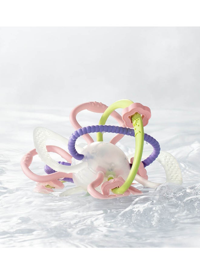 Babycare Babycare - Space Baby Teether Rattle, Weir Powder, BPA-Free, Non-Toxic, Soft Silicone, Safe for Babies, Gentle on Gums, Easy Grip, Colorful Design, Lightweight, Ideal for Teething Relief  - Image 2