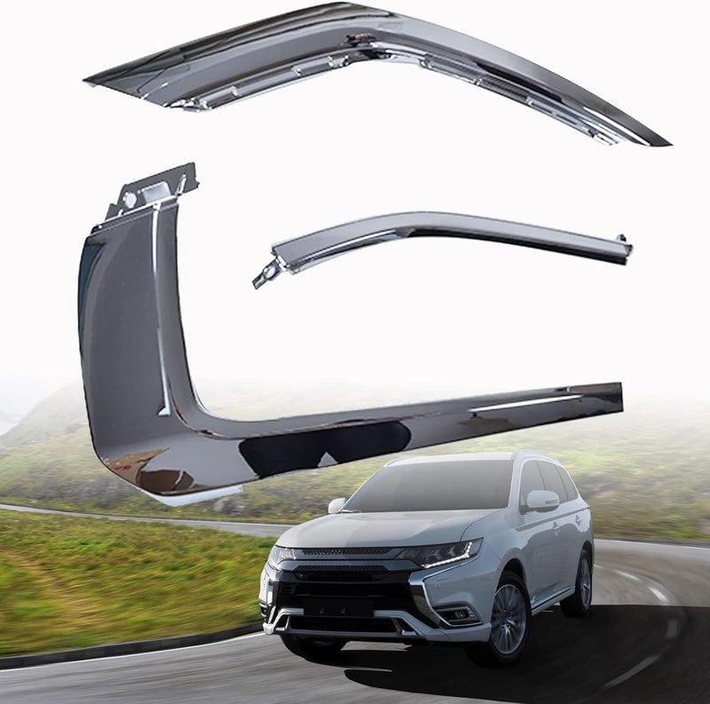 SEBLAFF Right Front Bumper Trim Strip Molding Chrome Replacement for 2016 2017 2018 2019 Outlander 6407A144 6407A146 6407A142 MI1047103 MI1047104 - Image 1