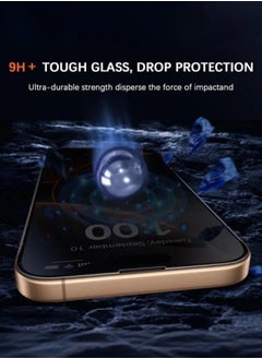 ZORIK [2Pack] for iPhone 16 Pro Max Privacy Screen Protector 6.9inch, 9H+ Anti-Spy Tempered Glass Film for iPhone 16 Pro Max Screen Protector Privacy  - Image 3