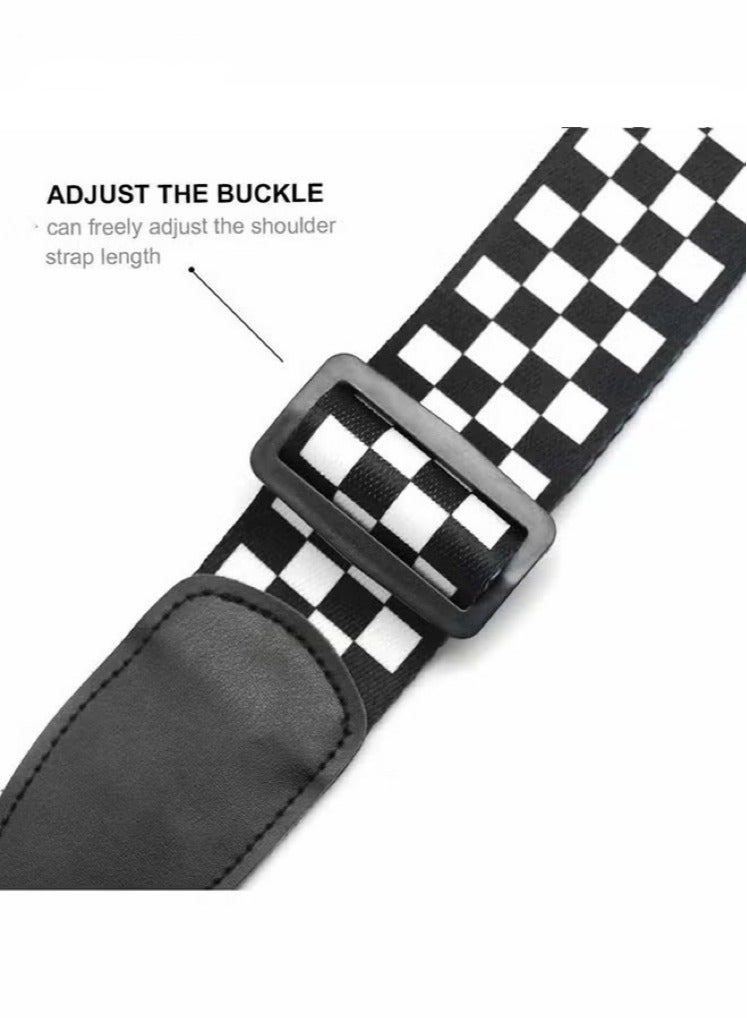 Embroidery Guitar Strap, Adjustable Guitar Strap/Bass Strap, Cotton Strap for Bass, Electric & Acoustic Guitars (Length 102~165cmWidth 5cm)  - Image 3