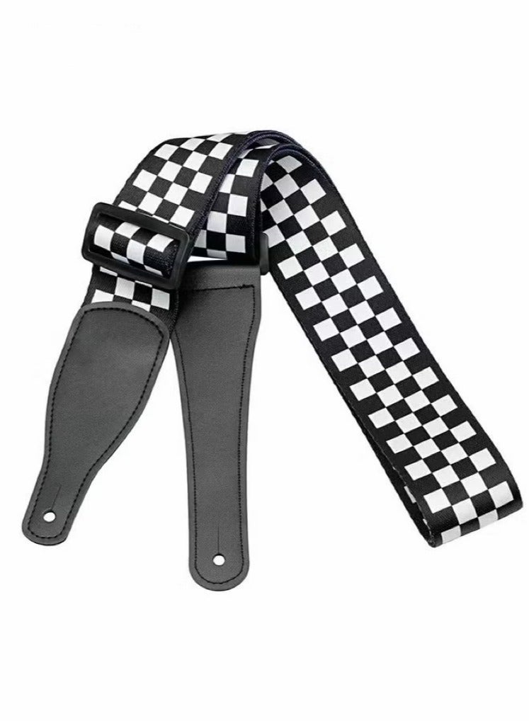 Embroidery Guitar Strap, Adjustable Guitar Strap/Bass Strap, Cotton Strap for Bass, Electric & Acoustic Guitars (Length 102~165cmWidth 5cm)  - Image 1