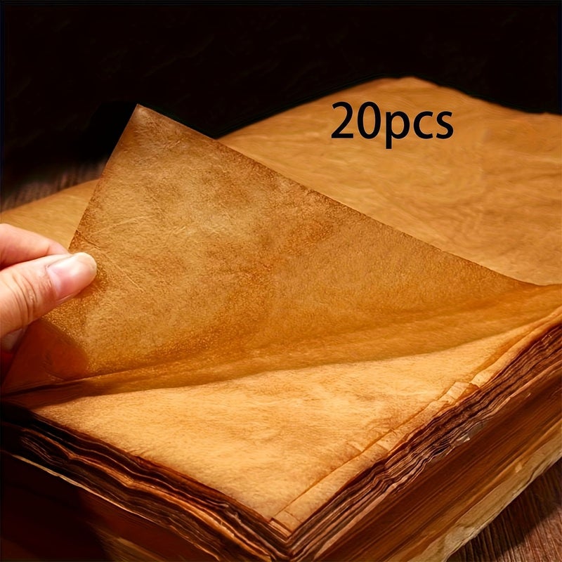 Vintage Cicada Wing Calligraphy Paper 20 Sheets Tear Resistant Ink Proof for Artists - Image 3