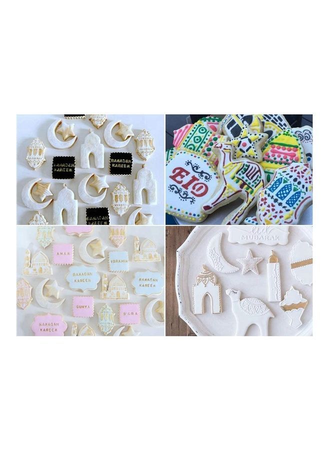 NIBEMINENT 16-Pieces Cookie Mold Silver - Image 5