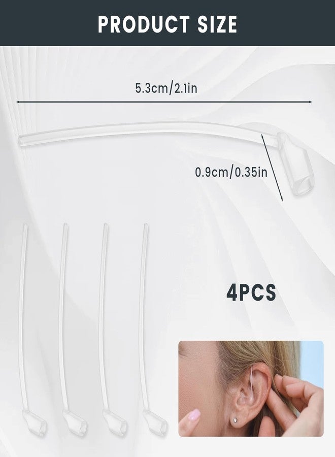 KCMOSGI 4 Pack Hearing Aid Sport Lock for Oticon 85db, Hearing Aids Accessories for Oticon, Hearing Aid Fixing Tail, Hearing Aid Supplies for Oticon - Image 2