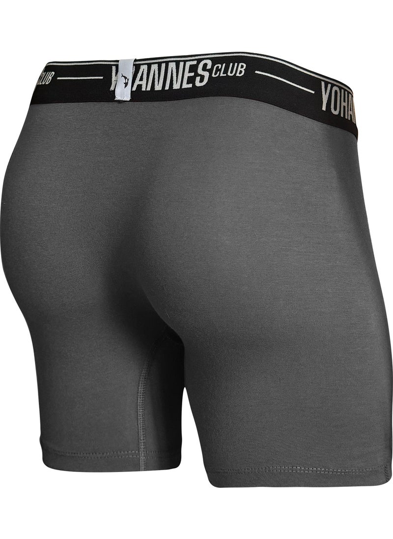 Yohannes Club - men, Special Anatomical Cotton Boxer, single, Anthracite - Image 1