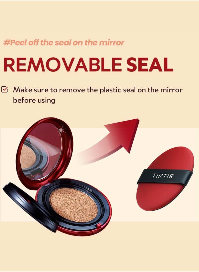 TIRTIR - Tirtir Red Foundation - 24N Latte| Flawless Coverage with Skincare Benefits | Hydrating, Long-Lasting, Lightweight Formula for All Skin Types | Reduces Imperfections and Evens Skin Tone - Image 1