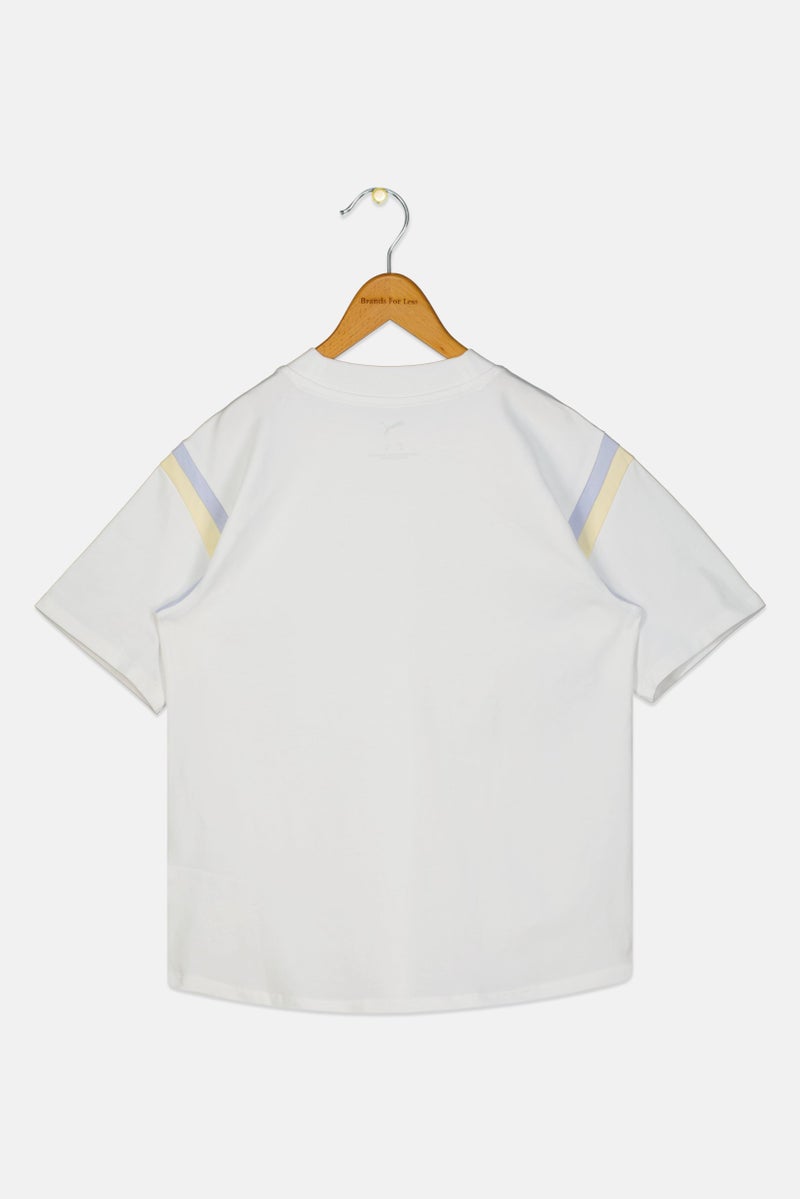 PUMA Kids Boy Short Sleeve Outdoor T-Shirt, White - Image 3