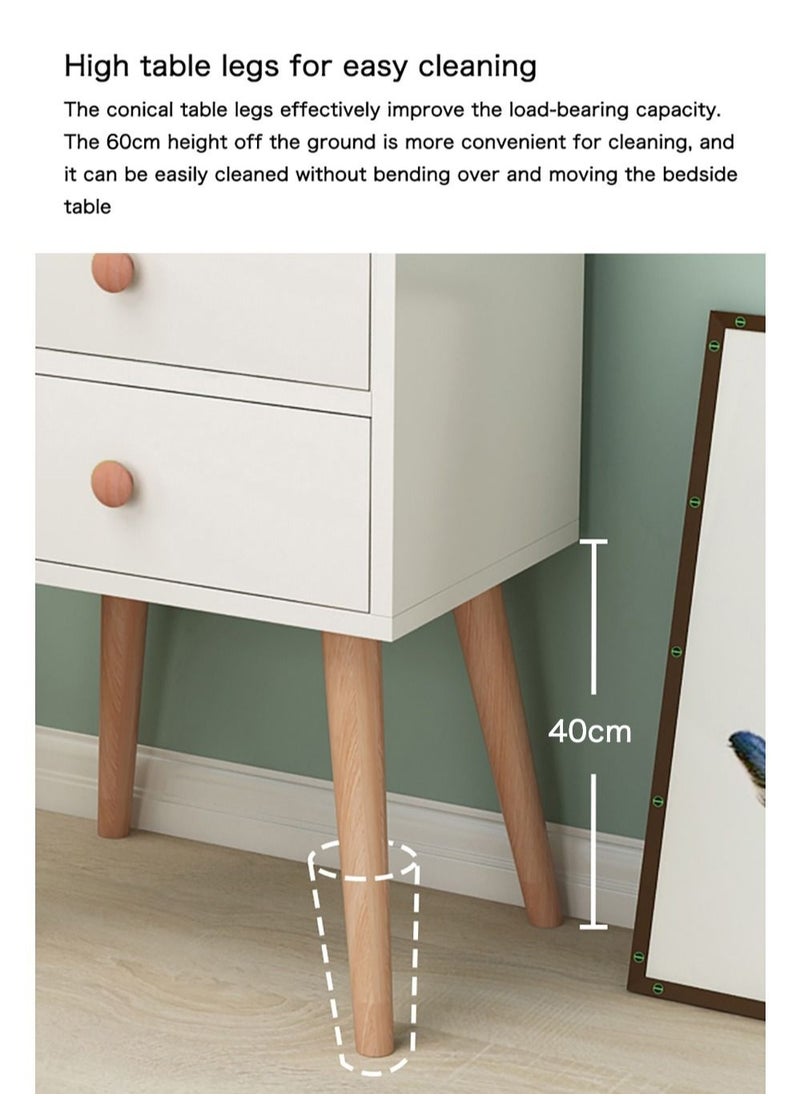 MIXDE - Large-capacity MDF Engineering Board Storage Home Bedside Coffee Table And Nightstand With Drawer - Image 1