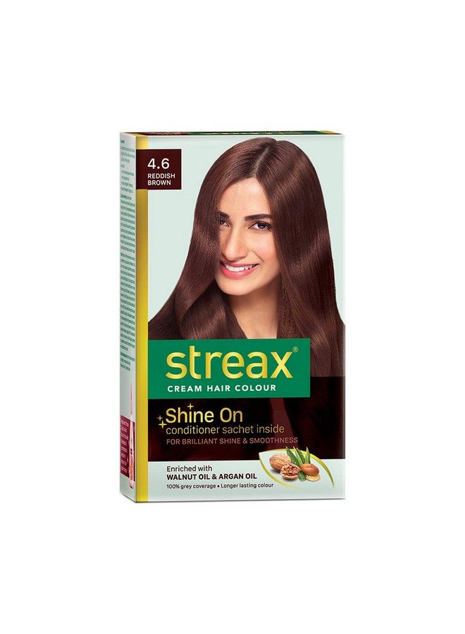 Streax Cream Hair Color For Unisex 120Ml 4.6 Reddish Brown (Pack Of 1) - Image 2