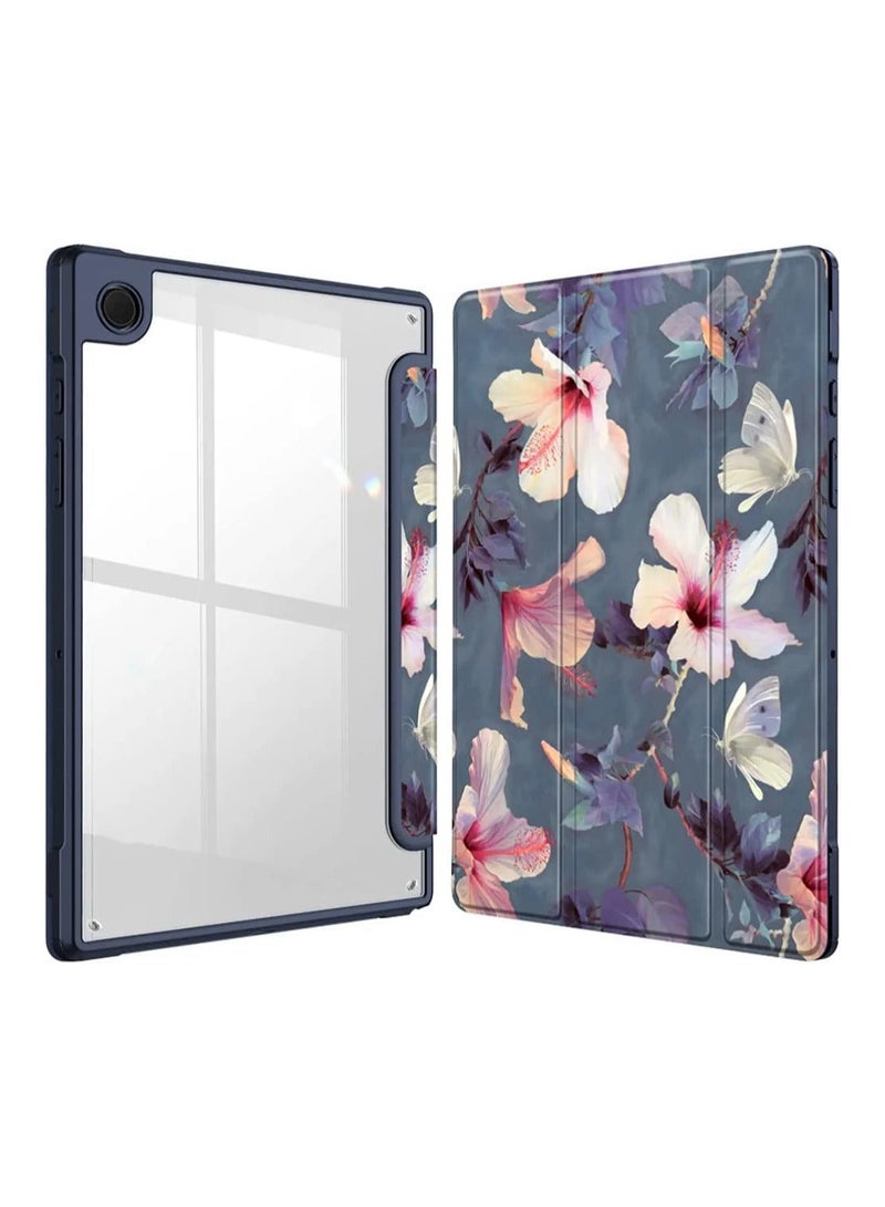 Comptible for Samsung Galaxy Tab A8 Case Hybrid Slim Case for 10.5 Inch 2022 Model SM X200 X205 X207 Shockproof Cover with Clear Transparent Back Shell Auto Wake Sleep - Image 1