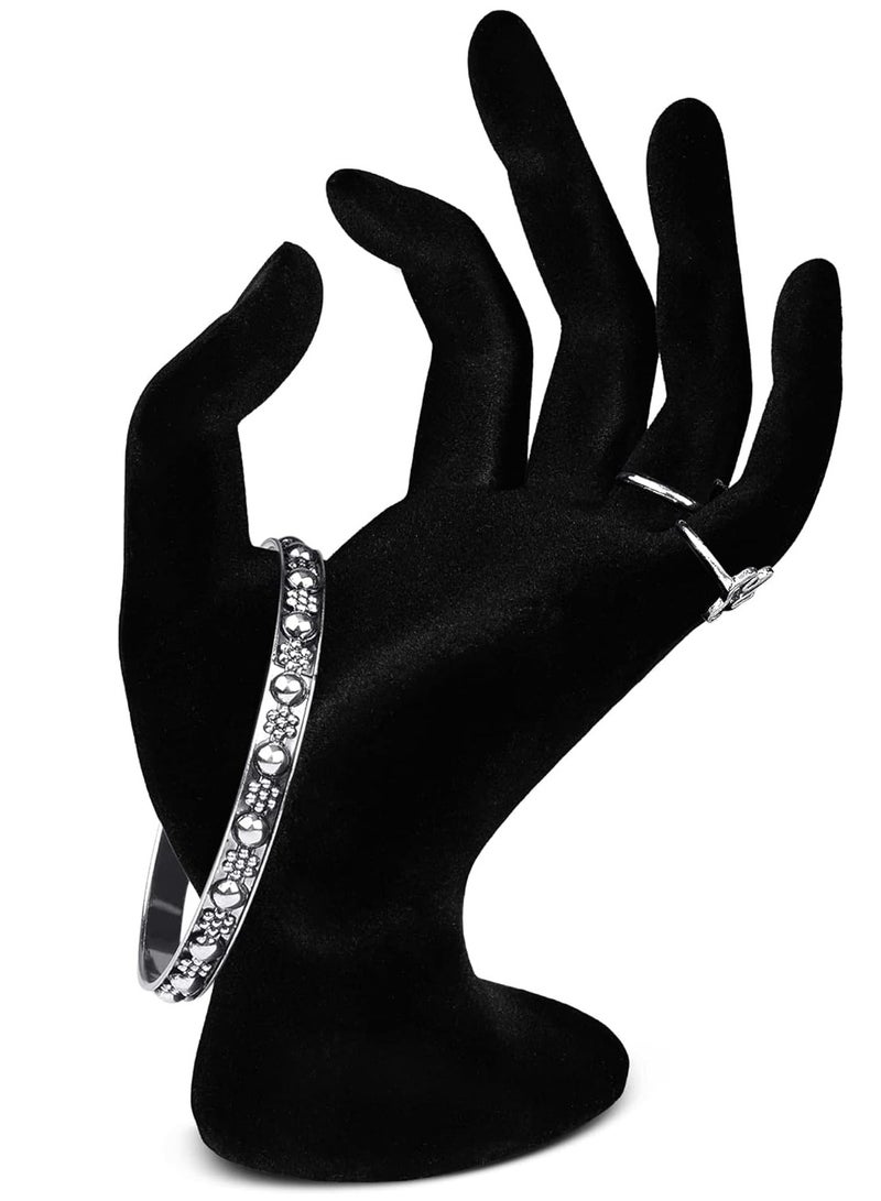 طعم المنزل حامل عرض المجوهرات حامل المخملية OK Hand أنثى عارضة أزياء لسوار حلقة ساعة حامل عرض المجوهرات  - Image 2