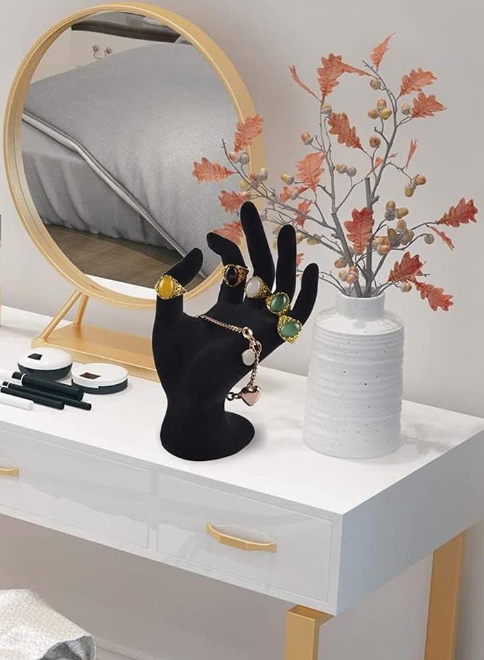 طعم المنزل حامل عرض المجوهرات حامل المخملية OK Hand أنثى عارضة أزياء لسوار حلقة ساعة حامل عرض المجوهرات  - Image 4