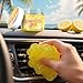 ASFSKY Keyboard Cleaning Gel Lemon Universal Cleaning Putty Dust Cleaning Car Interior Cleaner Car Dust Remover Car Slime Gifts for Men Women Girl1 Pack - Image 2