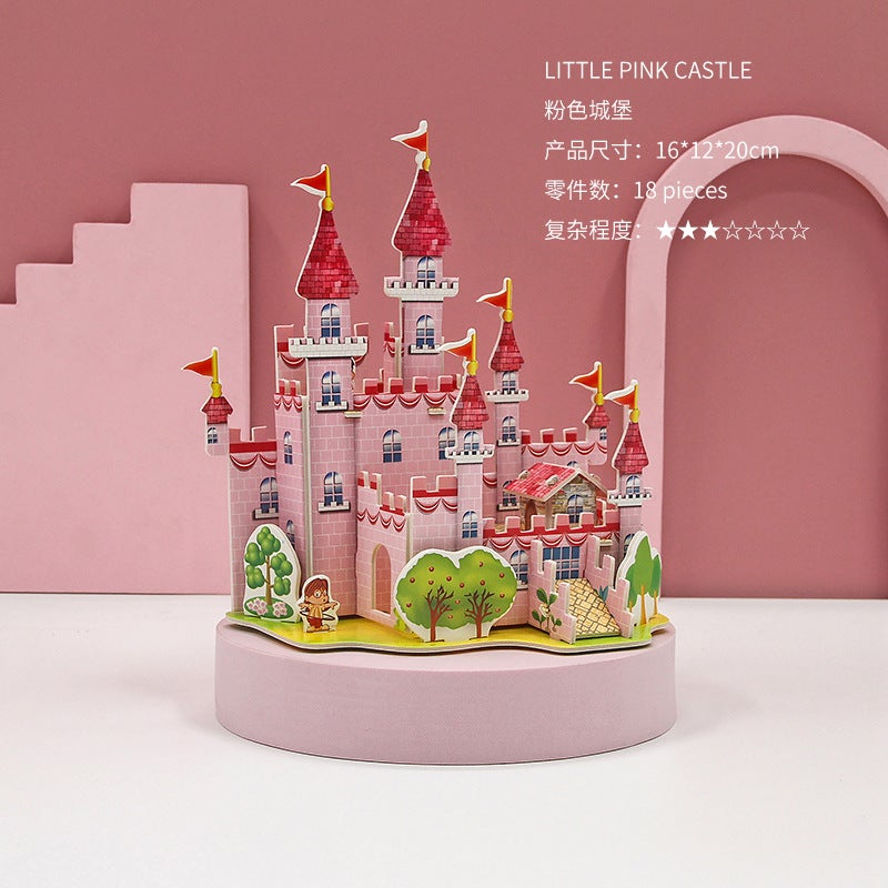 Children'S 3D Three-Dimensional Puzzle Boys And Girls Educational Toys Paper House Model Handmade Diy Stall Spot - Image 1
