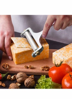Excefore 2 Pieces of Stainless Steel Cheese Spatula and 1 Piece of Cheese Planer Slicer, Special Knife for Household Cheese, Flat Cheese Slicer for Soft, Semi Hard and Hard Cheese, Perfect Cooking Tool  - Image 2