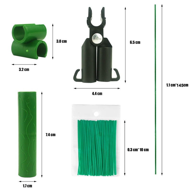 Orgrimmar 26 PCS 57" Garden Support Stakes Plastic Coated Deformable Climbing Plant Trellis Plant Climbing Frame for Tomato Cucumber Eggplant Vine Vegetable (57 Inch) - Image 2