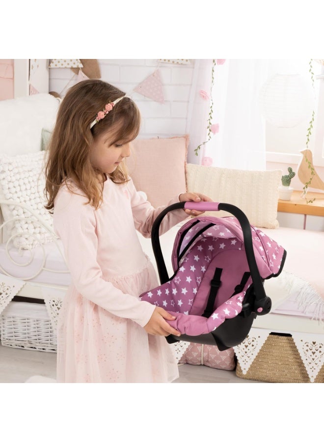 Bayer Design BAYER DOLLS DELUXE CAR SEAT WITH CANOPY UPTO 46CM DOLLS - Image 1