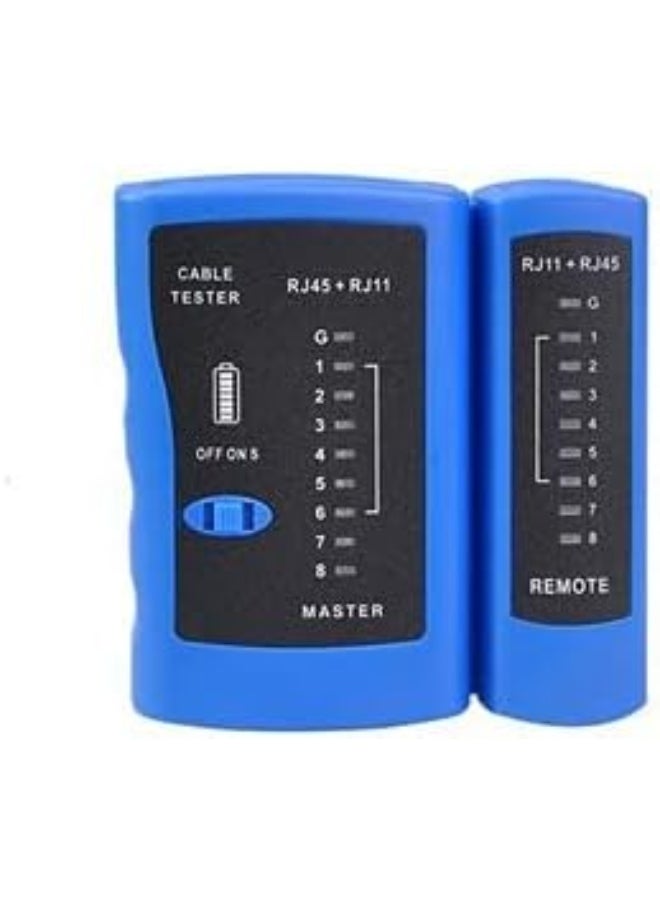ECVV - ECVV Network Linemeter – 2-in-1 Multi-Function Cable Tester for RJ45 & RJ11 Connectors, Automatic Detection of Open/Short Circuits, Test LED Indicators for Faulty Network and Telephone Cables (Including BNC) - Image 1