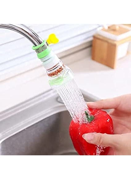 Generic Amfs Store Kitchen Tap Extension Flexible Anti Splash Water Saving Movable Sink Faucet Expandable Water Tap Filter Shower Tap Extender Head Rotatable Nozzle Adapter For Kitchen Pack of 2 W T S 2 1  - Image 2