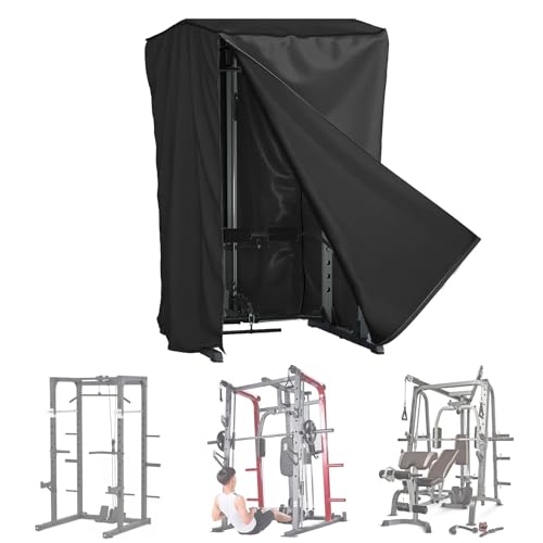AKEfit Strength Training Cover, Waterproof & Dustproof Gym Rack Cover with Zipper,Fit for Indoor and Outdoor 69''Lx47''Wx84''H-Black - Image 1