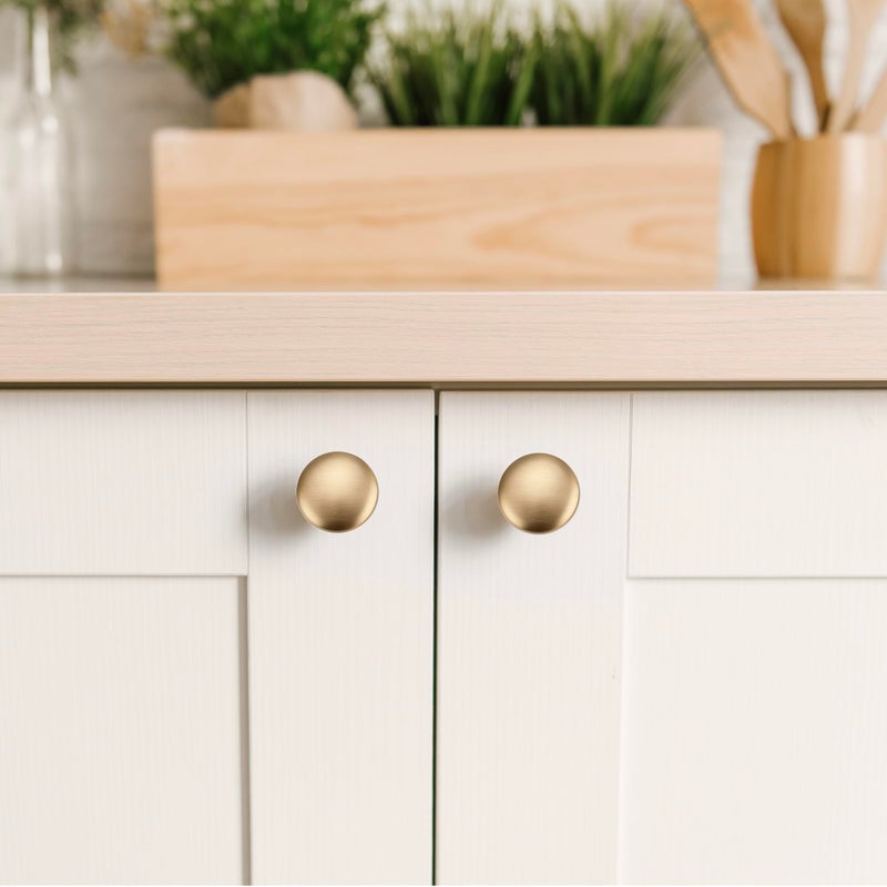 JOY DECOR 25 Pack Champagne Bronze Cabinet Knobs 1-1/6 Inch Zinc Solid Kitchen Cabinet Pulls Drawer Knobs - Image 5