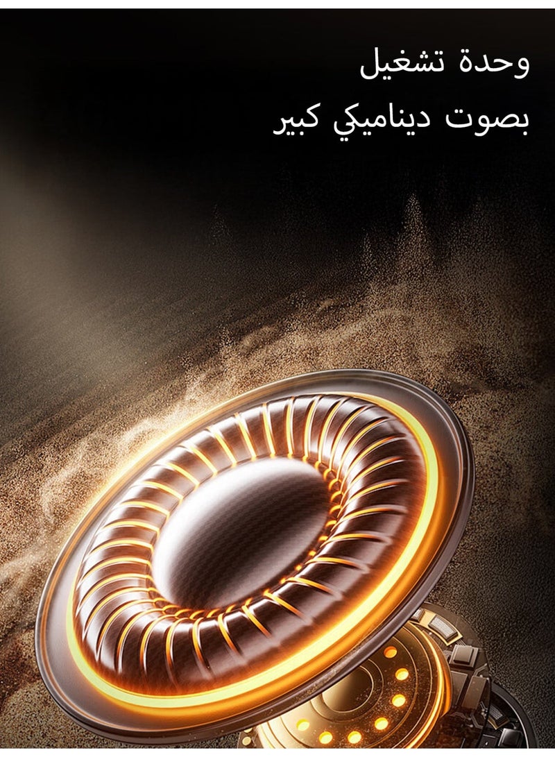 سماعات رأس لاسلكية فوق الأذن - سماعة بلوتوث 5.3 مع مكبر صوت 40 مم، صوت جهير قوي، فتحة لبطاقة TF، منفذ صوت 3.5 مم - متوافقة مع أجهزة iPhone وiPad وأجهزة الكمبيوتر المحمولة وأجهزة Android - لون أزرق - Image 5